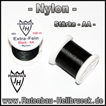 Bindegarn - Nylon - Farbe: Black - Stärke - AA -
